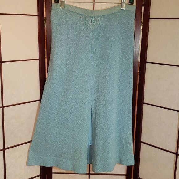 VNTG 70's DiCosta Baby Blue Sweater/Skirt Set - Picture 4 of 11